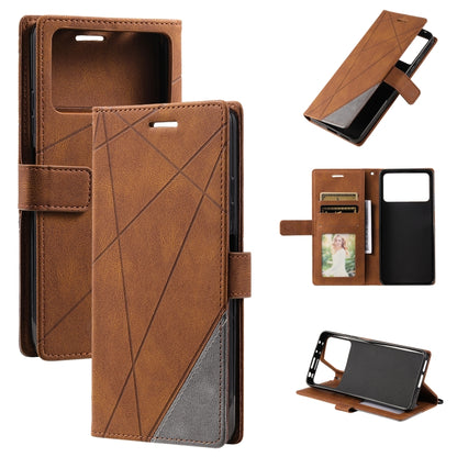 Skin Feel Splicing Leather Phone Case, For Xiaomi Redmi 10 Prime+ 5G, For Sony Xperia 1 IV, For Sony Xperia 10 IV, For Xiaomi Redmi Note 11T Pro 5G, For Xiaomi Poco M4 5G, For OPPO Find X5 Pro