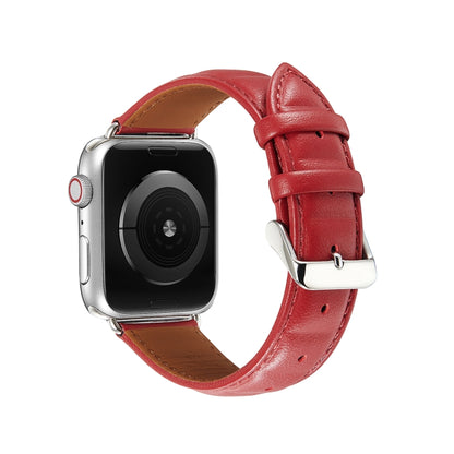 Genuine Leather Watch Band, For Apple Watch Ultra 49mm / Series 8&7 45mm / SE 2&6&SE&5&4 44mm / 3&2&1 42mm, For Apple Watch Series 8&7 41mm / SE 2&6&SE&5&4 40mm / 3&2&1 38mm