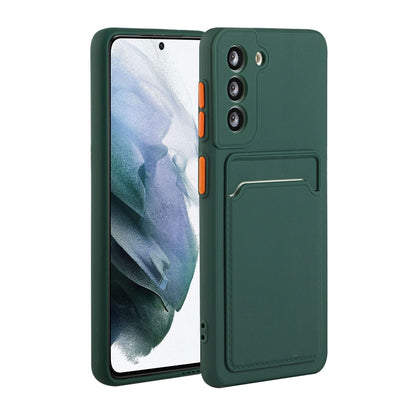Card Slot Design Shockproof TPU Phone Case, For Samsung Galaxy S22 5G, For Samsung Galaxy S22+ 5G, For Samsung Galaxy S22 Ultra 5G, For Samsung Galaxy S21 FE 5G