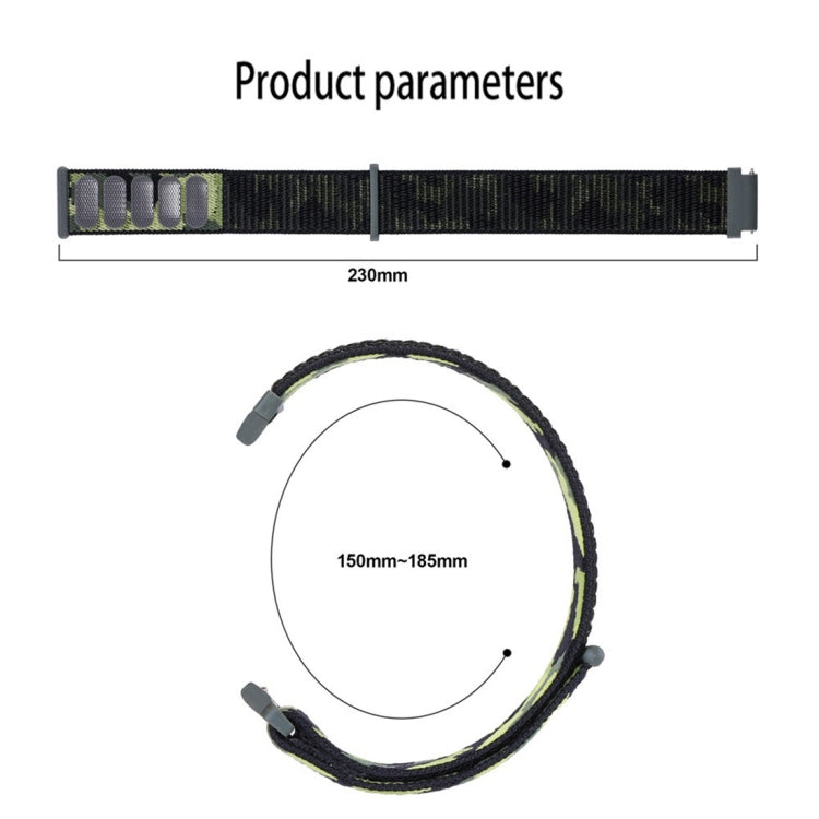 Camo Nylon Loop Watch Band, For Samsung Galaxy Watch5 40mm/44mm / Watch5 Pro
