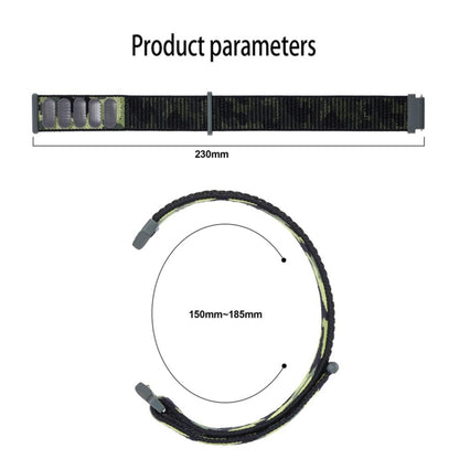 Camo Nylon Loop Watch Band, For Samsung Galaxy Watch5 40mm/44mm / Watch5 Pro