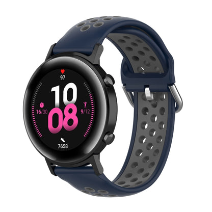 20mm Clasp Two Color Sport Wrist Strap Watchband, For Huawei Watch GT2 42MM, For Galaxy Watch Active2 / Active