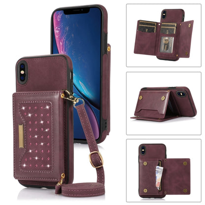 Three-fold RFID Leather Phone Case with Lanyard, For iPhone XS, For iPhone XS Max, For Samsung Galaxy A12, For Samsung Galaxy A13 4G/A13 5G, For Samsung Galaxy A51 4G, For Samsung Galaxy A53 5G, For Samsung Galaxy A52 5G/A52s 5G                        ...