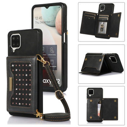 Three-fold RFID Leather Phone Case with Lanyard, For iPhone XS, For iPhone XS Max, For Samsung Galaxy A12, For Samsung Galaxy A13 4G/A13 5G, For Samsung Galaxy A51 4G, For Samsung Galaxy A53 5G, For Samsung Galaxy A52 5G/A52s 5G                        ...