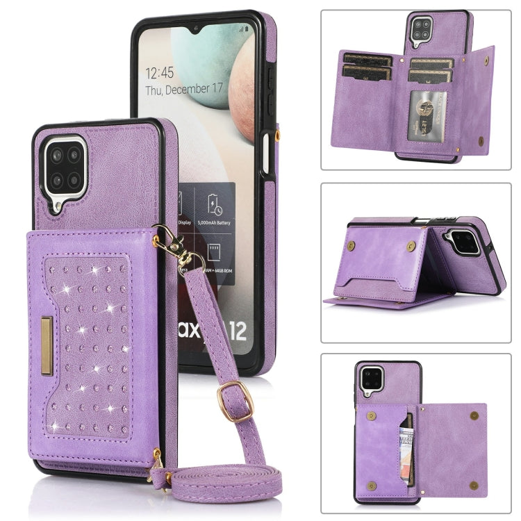 Three-fold RFID Leather Phone Case with Lanyard, For iPhone XS, For iPhone XS Max, For Samsung Galaxy A12, For Samsung Galaxy A13 4G/A13 5G, For Samsung Galaxy A51 4G, For Samsung Galaxy A53 5G, For Samsung Galaxy A52 5G/A52s 5G                        ...