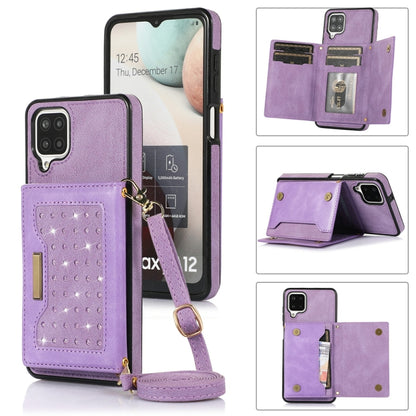 Three-fold RFID Leather Phone Case with Lanyard, For iPhone XS, For iPhone XS Max, For Samsung Galaxy A12, For Samsung Galaxy A13 4G/A13 5G, For Samsung Galaxy A51 4G, For Samsung Galaxy A53 5G, For Samsung Galaxy A52 5G/A52s 5G                        ...