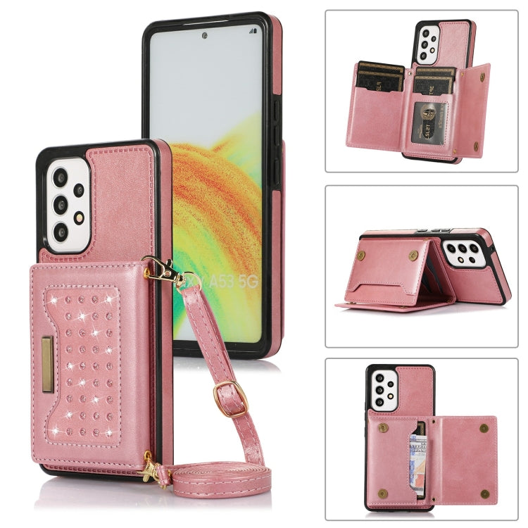 Three-fold RFID Leather Phone Case with Lanyard, For iPhone XS, For iPhone XS Max, For Samsung Galaxy A12, For Samsung Galaxy A13 4G/A13 5G, For Samsung Galaxy A51 4G, For Samsung Galaxy A53 5G, For Samsung Galaxy A52 5G/A52s 5G                        ...