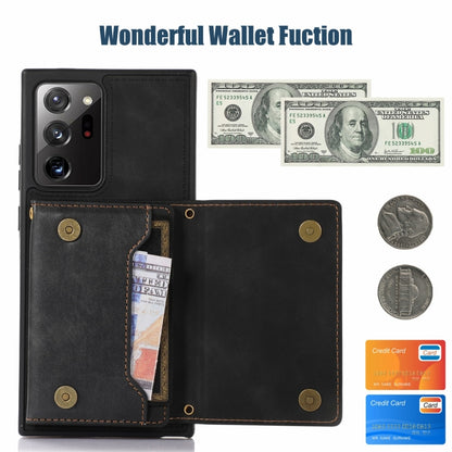 Three-fold RFID Leather Phone Case with Lanyard, For Samsung Galaxy Note20 Ultra, For Samsung Galaxy S20, For Samsung Galaxy S20+, For Samsung Galaxy S20 FE, For Samsung Galaxy S21, For Samsung Galaxy S22, For Samsung Galaxy S21 Ultra                  ...