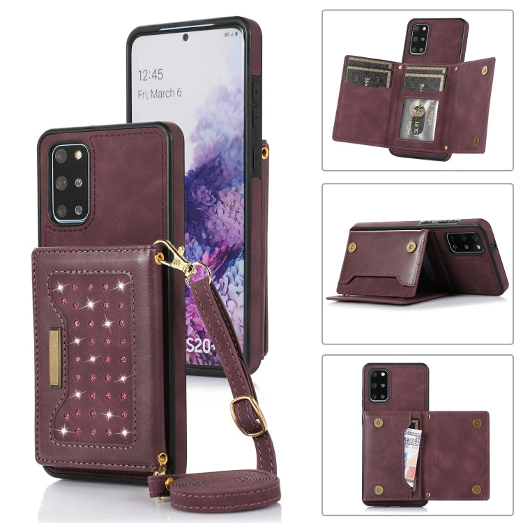 Three-fold RFID Leather Phone Case with Lanyard, For Samsung Galaxy Note20 Ultra, For Samsung Galaxy S20, For Samsung Galaxy S20+, For Samsung Galaxy S20 FE, For Samsung Galaxy S21, For Samsung Galaxy S22, For Samsung Galaxy S21 Ultra                  ...