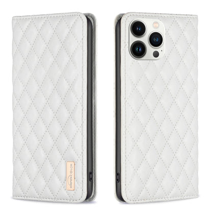 Diamond Lattice Magnetic Leather Flip Phone Case, For iPhone 14 Pro Max, For iPhone 14 Pro, For iPhone 14 Plus, For iPhone 14, For iPhone 13 Pro Max, For iPhone 13 Pro, For iPhone 13, For iPhone 12 Pro Max