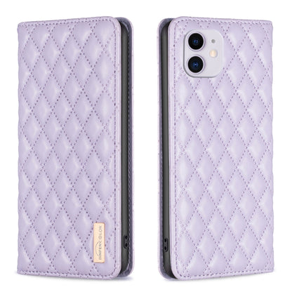 Diamond Lattice Magnetic Leather Flip Phone Case, For iPhone 12 / 12 Pro, For iPhone 11 Pro Max, For iPhone 11 Pro, For iPhone 11, For iPhone SE 2022 / SE 2020 / 8 / 7, For iPhone XS Max, For iPhone XS / X, For iPhone XR