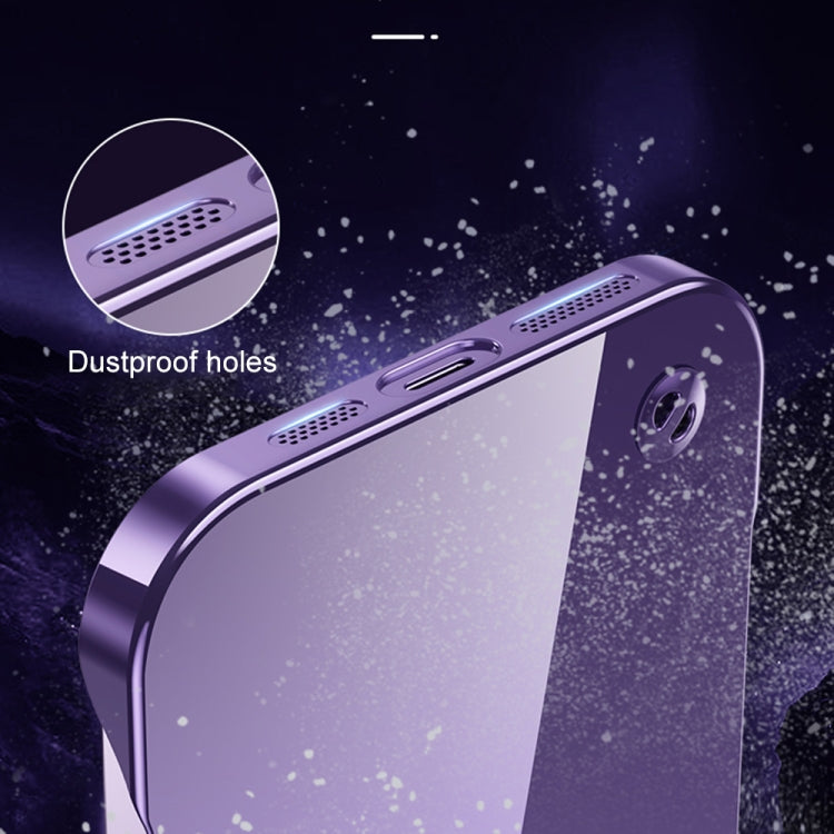 Electroplating Frameless Clear PC Phone Case, For iPhone 14, For iPhone 14 Plus, For iPhone 14 Pro, For iPhone 14 Pro Max, For iPhone 13, For iPhone 13 Pro