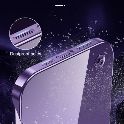 Electroplating Frameless Clear PC Phone Case, For iPhone 14, For iPhone 14 Plus, For iPhone 14 Pro, For iPhone 14 Pro Max, For iPhone 13, For iPhone 13 Pro