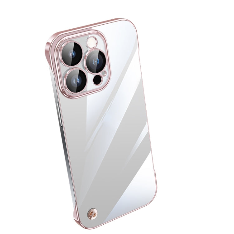Electroplating Frameless Clear PC Phone Case, For iPhone 14, For iPhone 14 Plus, For iPhone 14 Pro, For iPhone 14 Pro Max, For iPhone 13, For iPhone 13 Pro