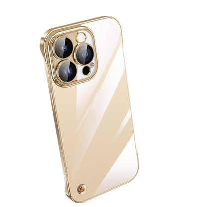 Electroplating Frameless Clear PC Phone Case, For iPhone 14, For iPhone 14 Plus, For iPhone 14 Pro, For iPhone 14 Pro Max, For iPhone 13, For iPhone 13 Pro