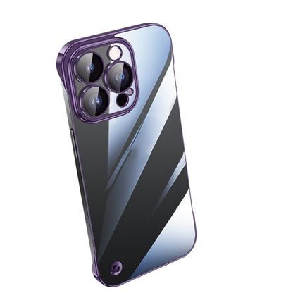 Electroplating Frameless Clear PC Phone Case, For iPhone 14, For iPhone 14 Plus, For iPhone 14 Pro, For iPhone 14 Pro Max, For iPhone 13, For iPhone 13 Pro