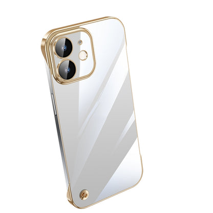Electroplating Frameless Clear PC Phone Case, For iPhone 13 Pro Max, For iPhone 12, For iPhone 12 Pro, For iPhone 12 Pro Max