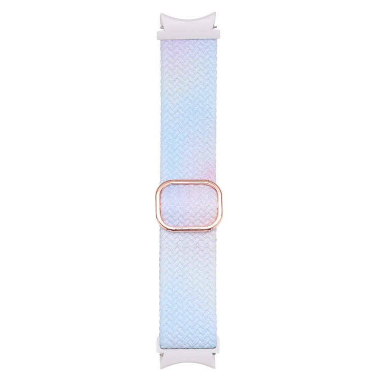 For Samsung Galaxy Watch 5 / Watch 5 Pro / Watch 4 Weave Gradient Color Watch Band