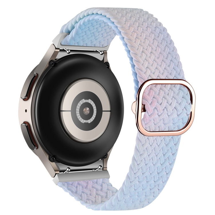 For Samsung Galaxy Watch 5 / Watch 5 Pro / Watch 4 Weave Gradient Color Watch Band