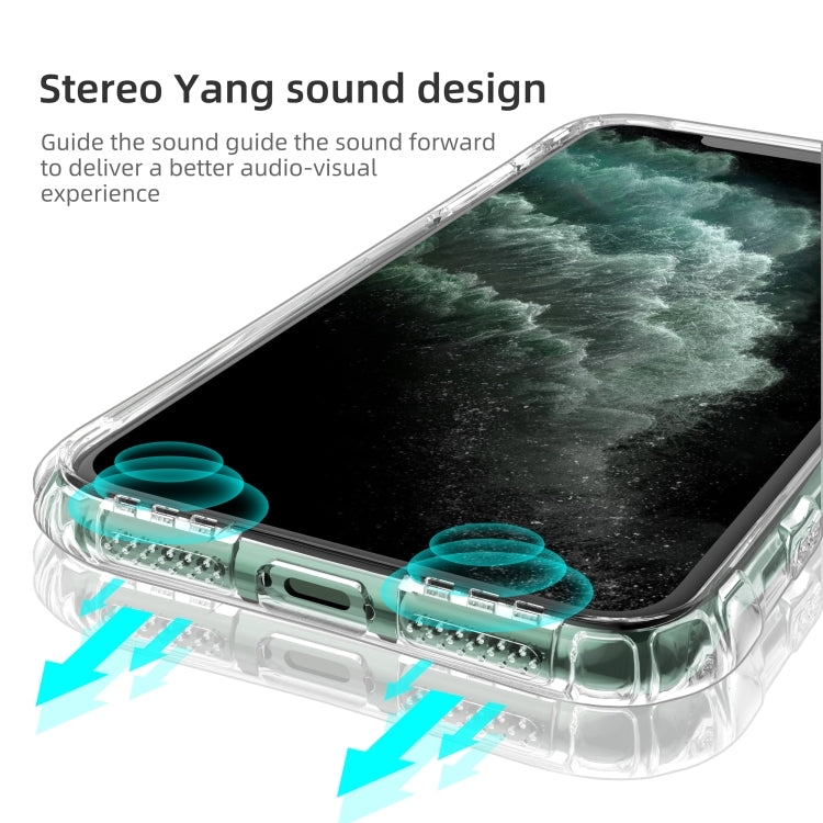 Sound Conversion Hole Transparent TPU Airbag Shockproof Case, For iPhone 11, For iPhone 11 Pro, For iPhone 11 Pro Max