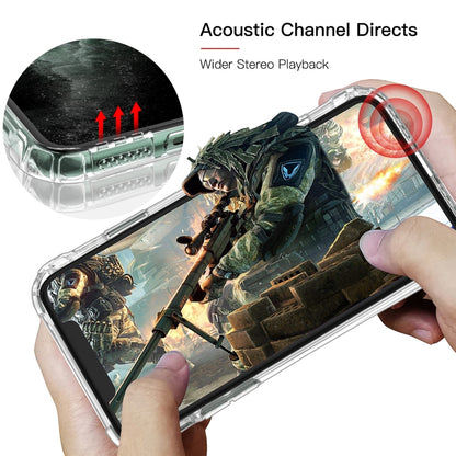 Sound Conversion Hole Transparent TPU Airbag Shockproof Case, For iPhone 11, For iPhone 11 Pro, For iPhone 11 Pro Max