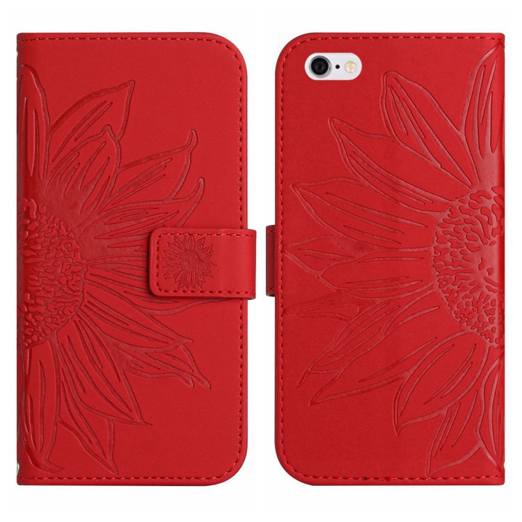 Skin Feel Sun Flower Pattern Flip Leather Phone Case, For iPhone 6, For iPhone 6s Plus, For iPhone 7 / 8, For iPhone 7 Plus / 8 Plus