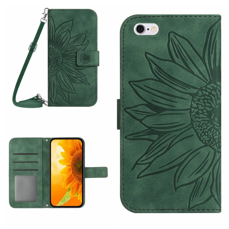 Skin Feel Sun Flower Pattern Flip Leather Phone Case, For iPhone 6, For iPhone 6s Plus, For iPhone 7 / 8, For iPhone 7 Plus / 8 Plus