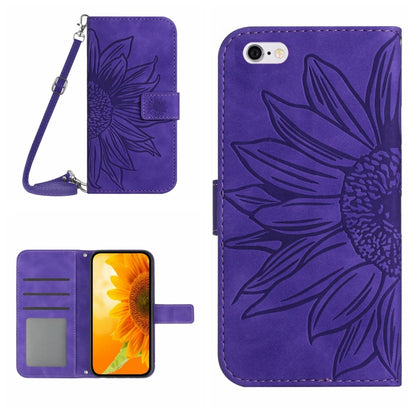 Skin Feel Sun Flower Pattern Flip Leather Phone Case, For iPhone 6, For iPhone 6s Plus, For iPhone 7 / 8, For iPhone 7 Plus / 8 Plus