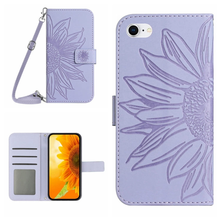 Skin Feel Sun Flower Pattern Flip Leather Phone Case, For iPhone 6, For iPhone 6s Plus, For iPhone 7 / 8, For iPhone 7 Plus / 8 Plus
