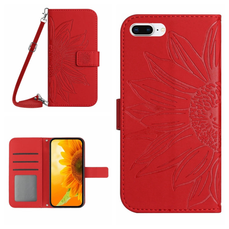 Skin Feel Sun Flower Pattern Flip Leather Phone Case, For iPhone 6, For iPhone 6s Plus, For iPhone 7 / 8, For iPhone 7 Plus / 8 Plus