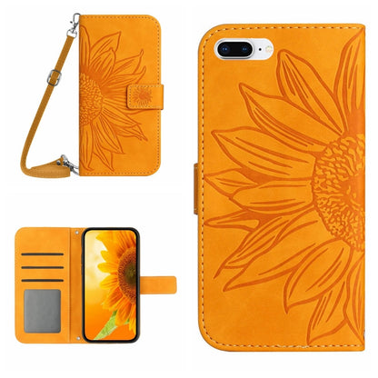 Skin Feel Sun Flower Pattern Flip Leather Phone Case, For iPhone 6, For iPhone 6s Plus, For iPhone 7 / 8, For iPhone 7 Plus / 8 Plus