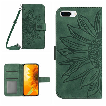 Skin Feel Sun Flower Pattern Flip Leather Phone Case, For iPhone 6, For iPhone 6s Plus, For iPhone 7 / 8, For iPhone 7 Plus / 8 Plus