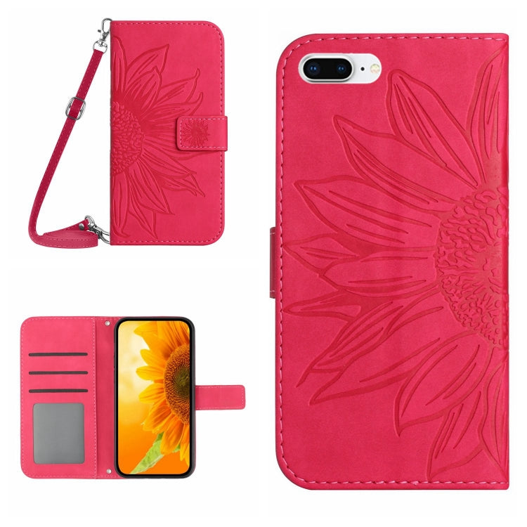 Skin Feel Sun Flower Pattern Flip Leather Phone Case, For iPhone 6, For iPhone 6s Plus, For iPhone 7 / 8, For iPhone 7 Plus / 8 Plus