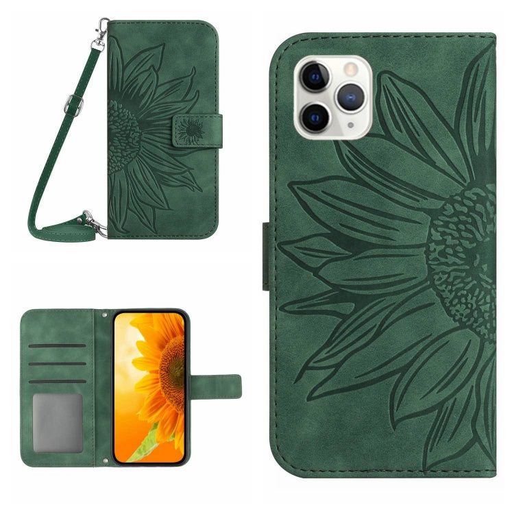 Skin Feel Sun Flower Pattern Flip Leather Phone Case, For iPhone 11, For iPhone 11 Pro, For iPhone 11 Pro Max, For iPhone 12 mini