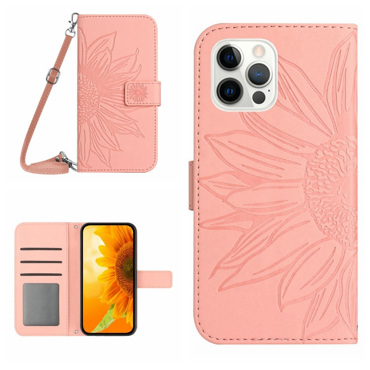 Skin Feel Sun Flower Pattern Flip Leather Phone Case, For iPhone 12 Pro, For iPhone 12 Pro Max, For iPhone 13, For iPhone 13 mini