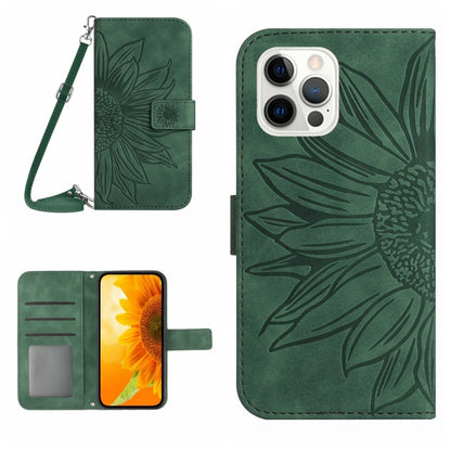 Skin Feel Sun Flower Pattern Flip Leather Phone Case, For iPhone 12 Pro, For iPhone 12 Pro Max, For iPhone 13, For iPhone 13 mini
