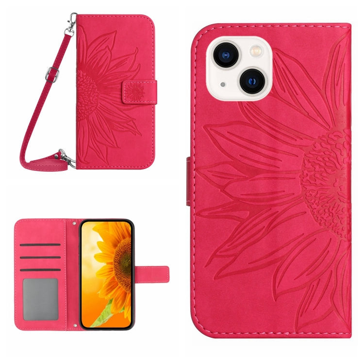 Skin Feel Sun Flower Pattern Flip Leather Phone Case, For iPhone 12 Pro, For iPhone 12 Pro Max, For iPhone 13, For iPhone 13 mini