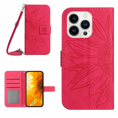 Skin Feel Sun Flower Pattern Flip Leather Phone Case, For iPhone 14 Pro, For iPhone 14 Pro Max, For iPhone X / XS, For iPhone XR