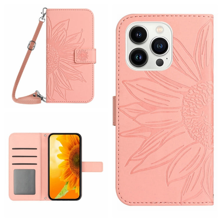 Skin Feel Sun Flower Pattern Flip Leather Phone Case, For iPhone 14 Pro, For iPhone 14 Pro Max, For iPhone X / XS, For iPhone XR