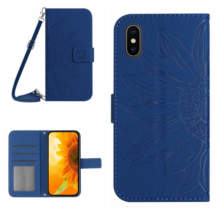 Skin Feel Sun Flower Pattern Flip Leather Phone Case, For iPhone 14 Pro, For iPhone 14 Pro Max, For iPhone X / XS, For iPhone XR