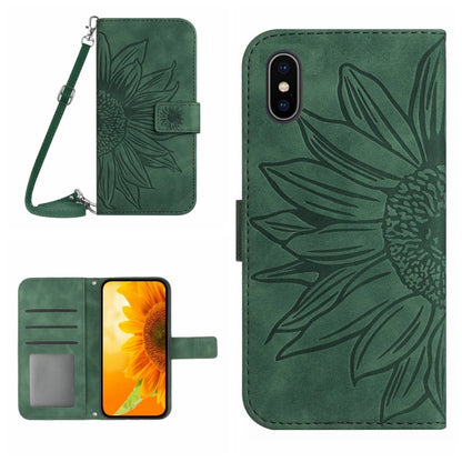 Skin Feel Sun Flower Pattern Flip Leather Phone Case, For iPhone 14 Pro, For iPhone 14 Pro Max, For iPhone X / XS, For iPhone XR