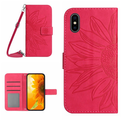Skin Feel Sun Flower Pattern Flip Leather Phone Case, For iPhone 14 Pro, For iPhone 14 Pro Max, For iPhone X / XS, For iPhone XR