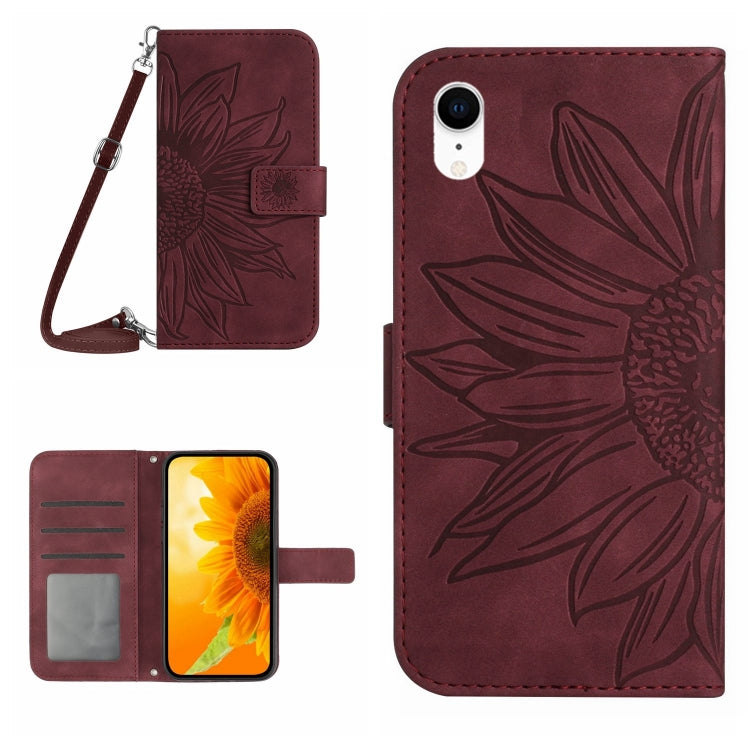 Skin Feel Sun Flower Pattern Flip Leather Phone Case, For iPhone 14 Pro, For iPhone 14 Pro Max, For iPhone X / XS, For iPhone XR