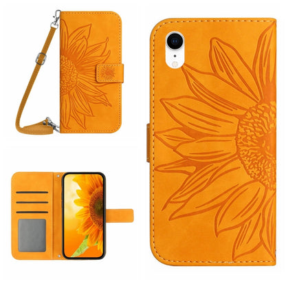 Skin Feel Sun Flower Pattern Flip Leather Phone Case, For iPhone 14 Pro, For iPhone 14 Pro Max, For iPhone X / XS, For iPhone XR