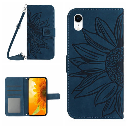 Skin Feel Sun Flower Pattern Flip Leather Phone Case, For iPhone 14 Pro, For iPhone 14 Pro Max, For iPhone X / XS, For iPhone XR
