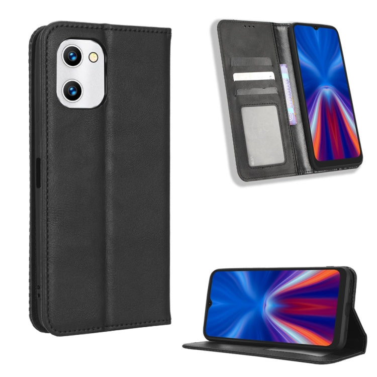 Magnetic Buckle Retro Texture Leather Phone Case, For UMIDIGI C1, For UMIDIGI F3 5G / 4G / F3S / F3 SE, For UMIDIGI Power 7 / Power 7S, For ZTE Blade A52 Lite, For ZTE Blade A72 5G