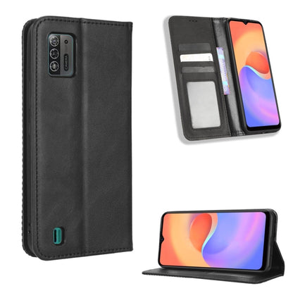 Magnetic Buckle Retro Texture Leather Phone Case, For UMIDIGI C1, For UMIDIGI F3 5G / 4G / F3S / F3 SE, For UMIDIGI Power 7 / Power 7S, For ZTE Blade A52 Lite, For ZTE Blade A72 5G