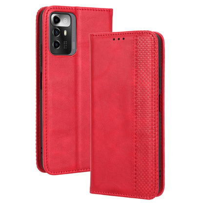 Magnetic Buckle Retro Texture Leather Phone Case, For UMIDIGI C1, For UMIDIGI F3 5G / 4G / F3S / F3 SE, For UMIDIGI Power 7 / Power 7S, For ZTE Blade A52 Lite, For ZTE Blade A72 5G