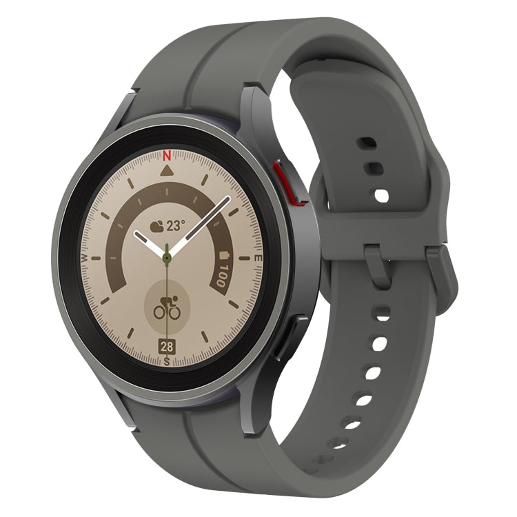 Colorful Buckle Silicone Watch Band, For Samsung Galaxy Watch 5 Pro 45mm