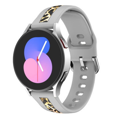 Vertical Grain Printing Silicone Watch Band, For Samsung Galaxy Watch 5 40mm / 44mm, For Samsung Galaxy Watch 5 Pro 45mm